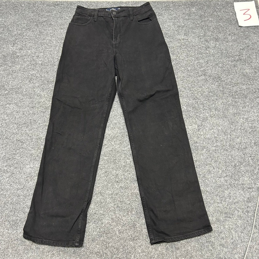Hollister Jeans Womens Size 6R W28 Black Ultra High-Rise Dad Jean Vintage